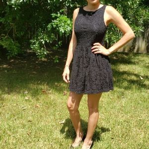 FOREVER 21 Black Lace Dress Sz M
